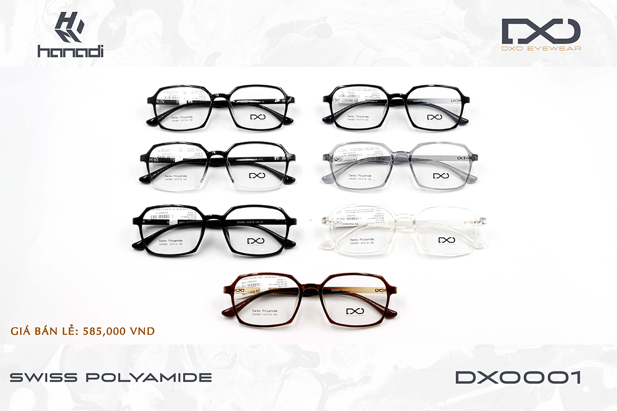 GỌNG SWISS POLYAMIDE DXO001