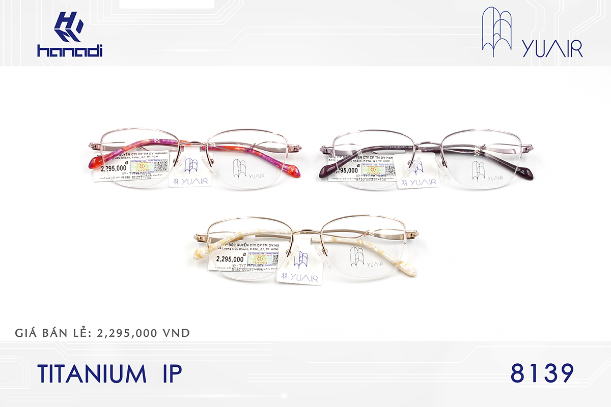 GỌNG TITANIUM YUAIR 8139