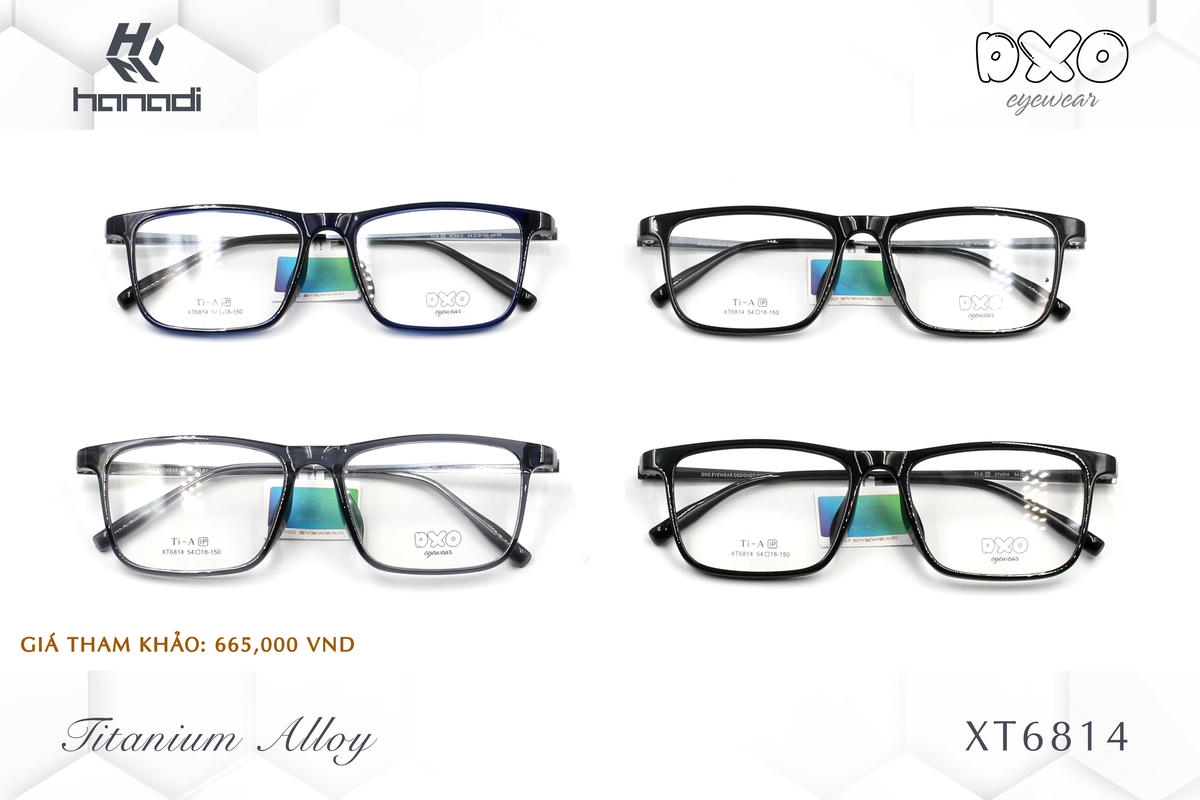 GỌNG TITANIUM ALLOY DXO XT6814