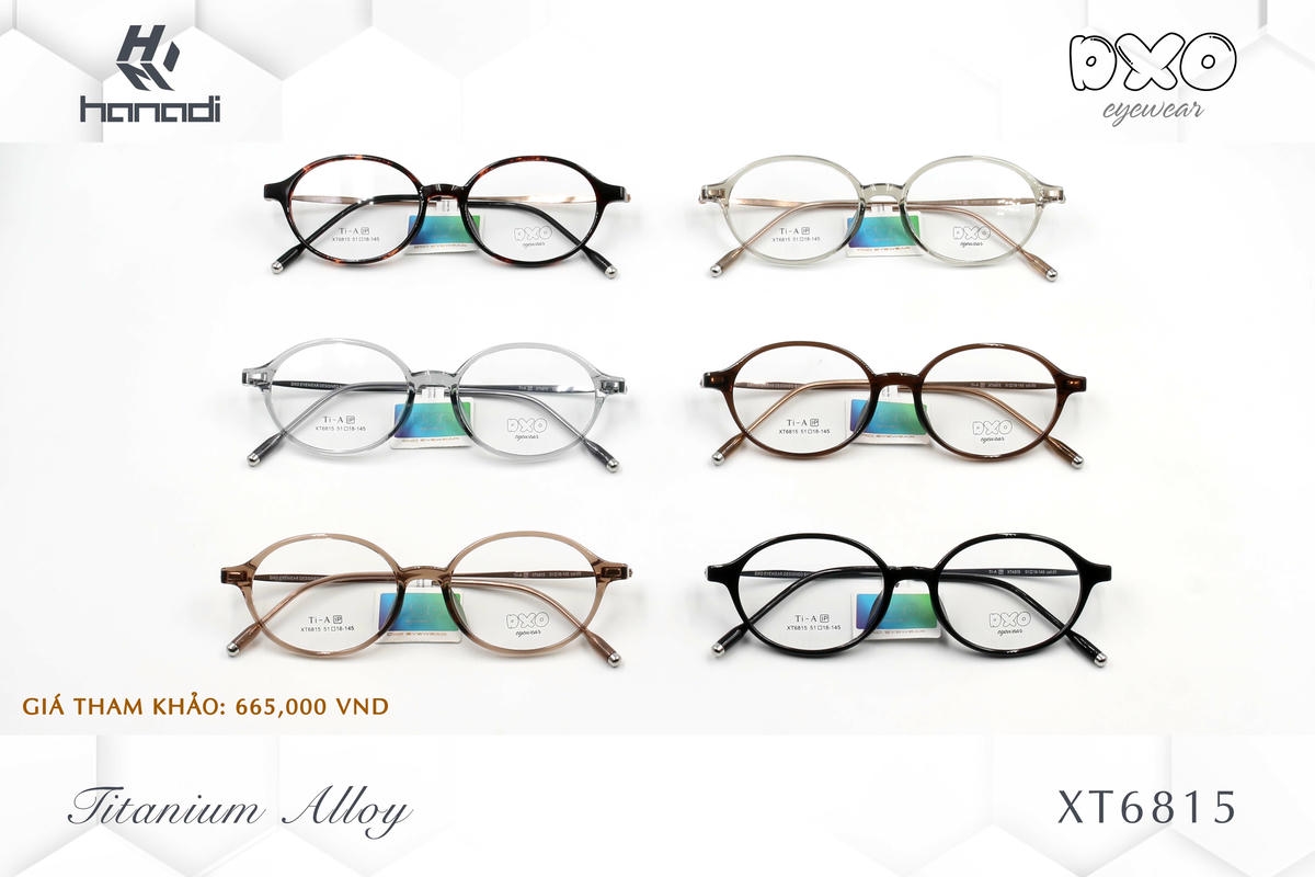 GỌNG TITANIUM ALLOY DXO XT6815
