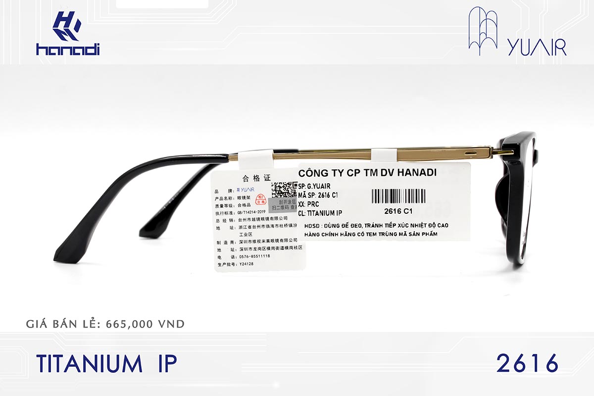 GỌNG TITANIUM YUAIR 2616