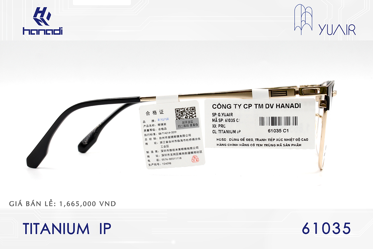 GỌNG TITANIUM YUAIR 61035