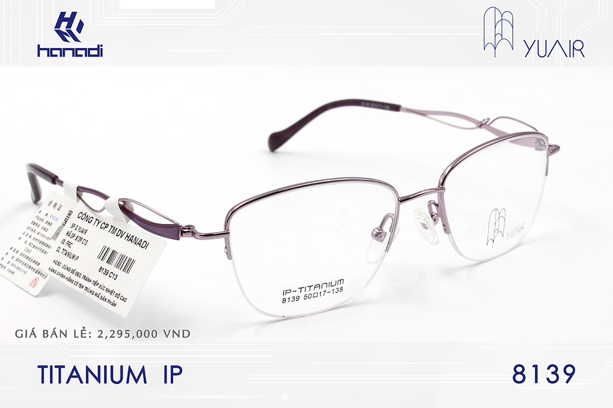 GỌNG TITANIUM YUAIR 8139