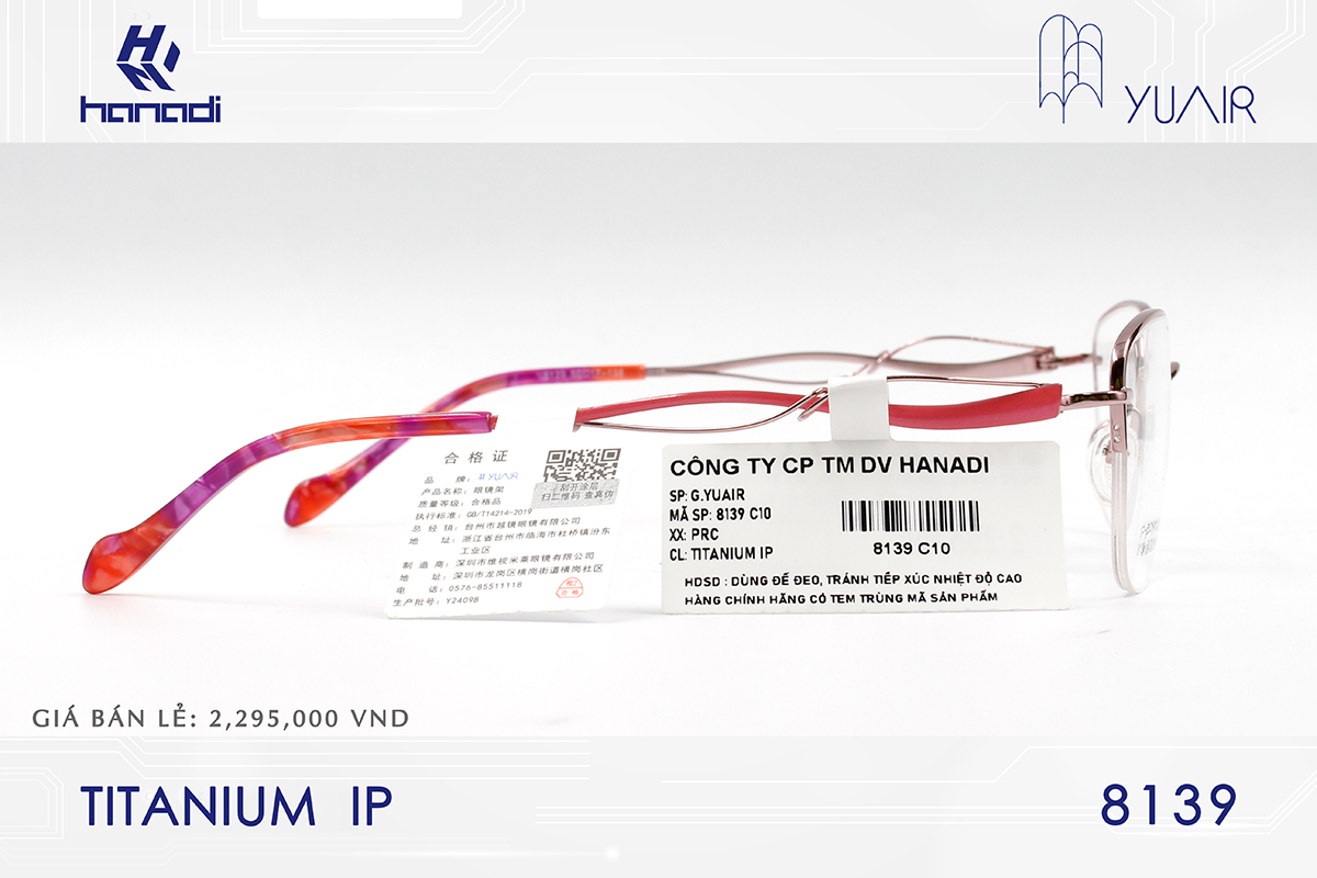 GỌNG TITANIUM YUAIR 8139