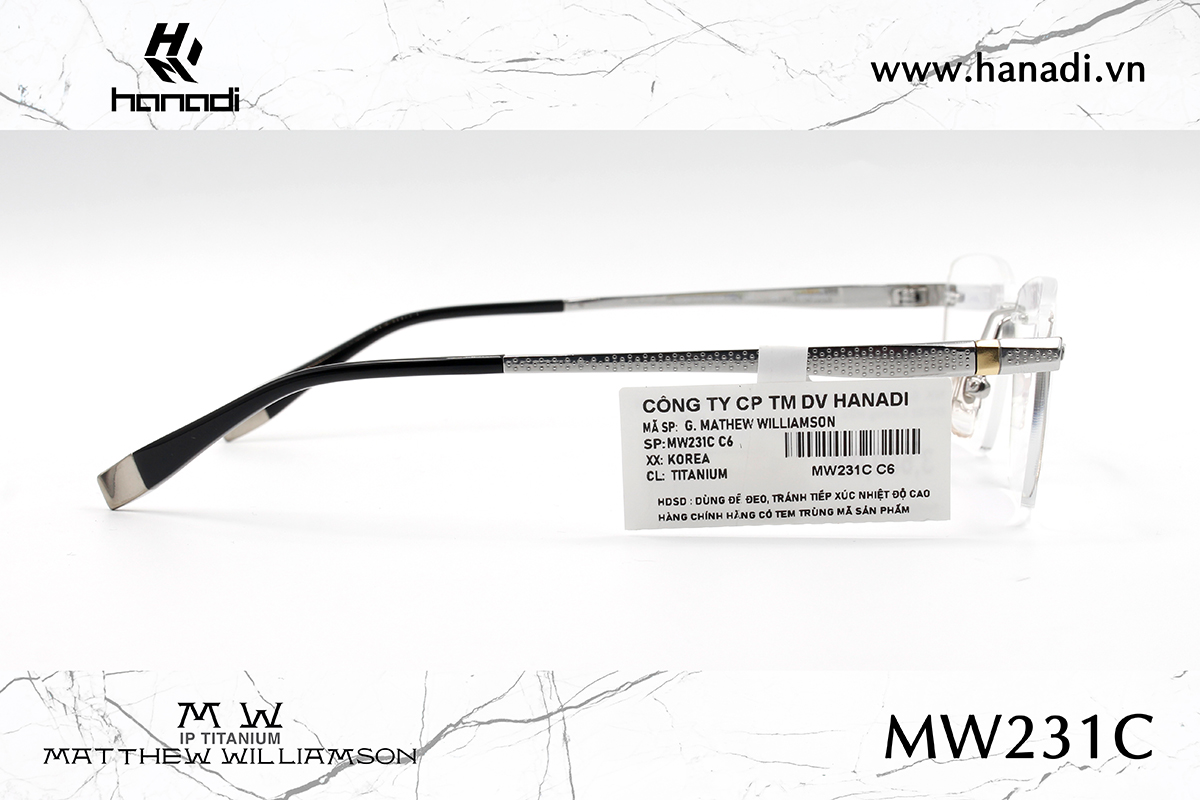 G. TITANIUM MATTHEW WILLIAMSON MW/231C