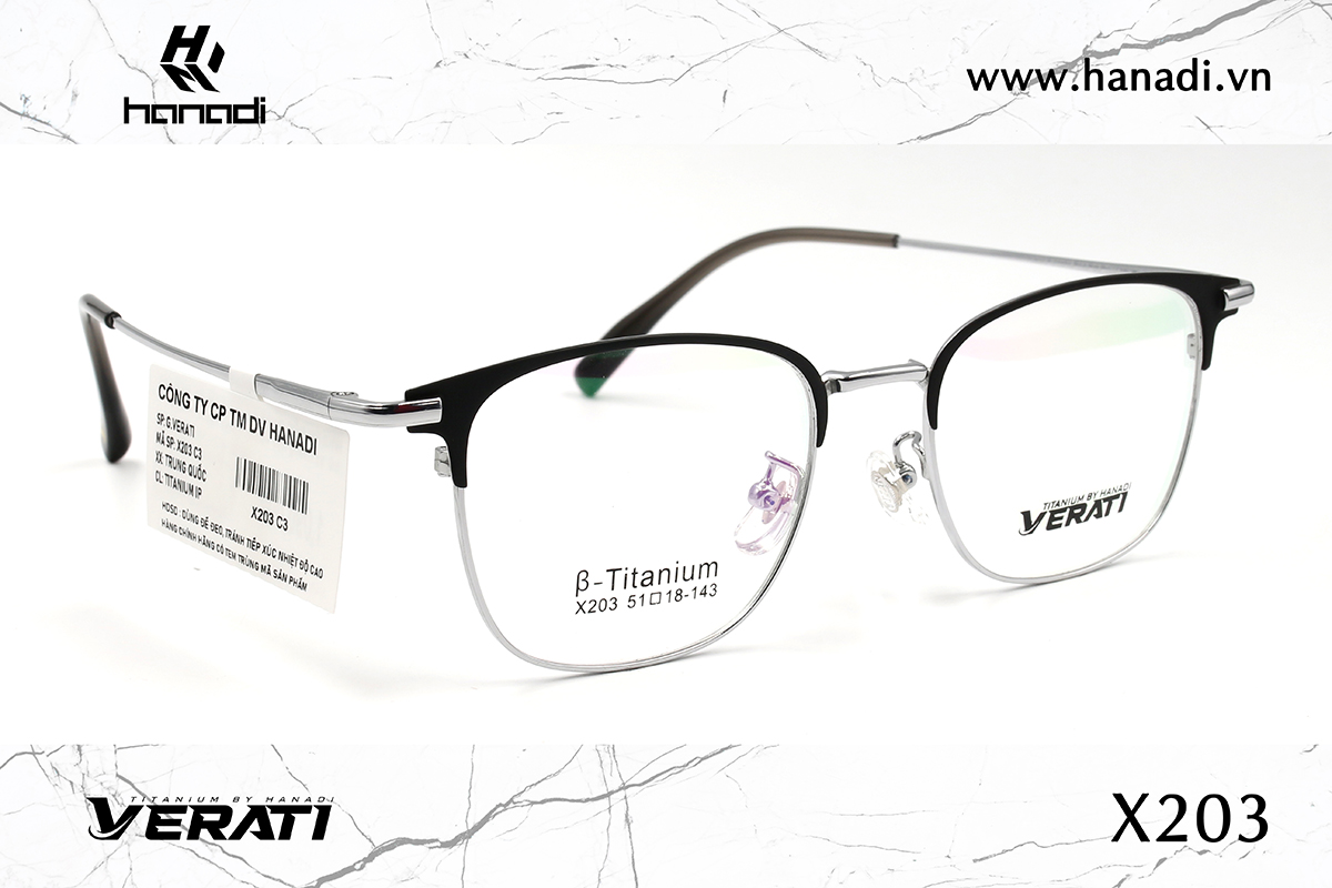 GỌNG TITANIUM VERATI X203