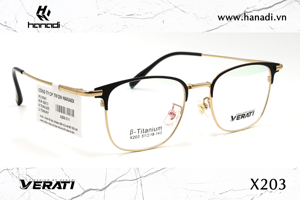 GỌNG TITANIUM VERATI X203