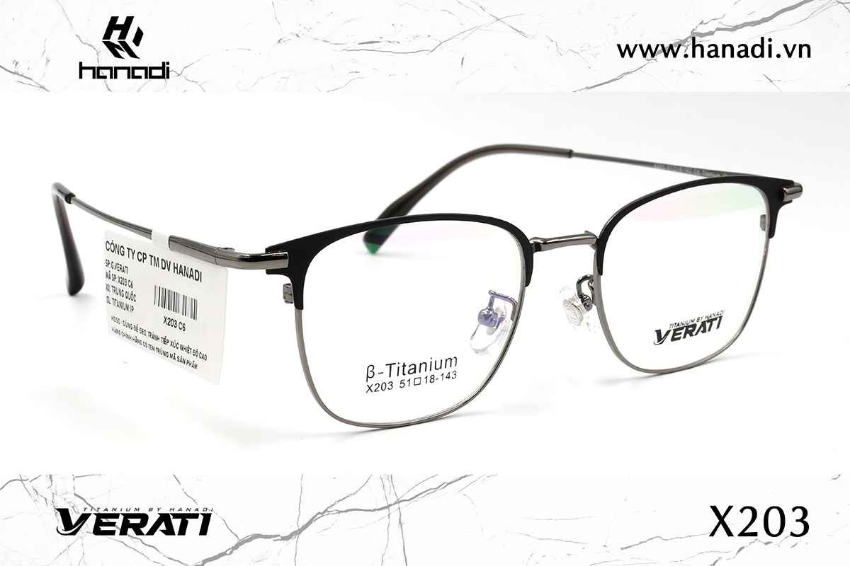 GỌNG TITANIUM VERATI X203