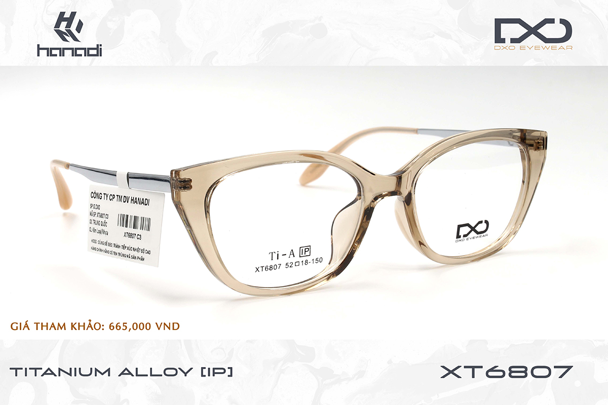 GỌNG TITANIUM ALLOY DXO XT6807