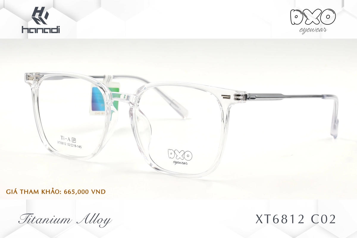 GỌNG TITANIUM ALLOY DXO XT6812